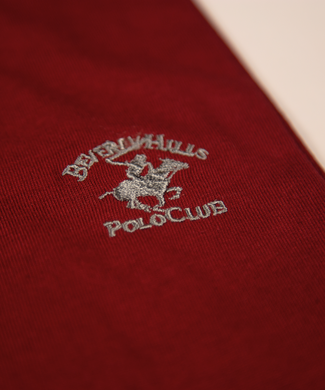 Maroon Polo Shirt  Logo Closeup AA7003